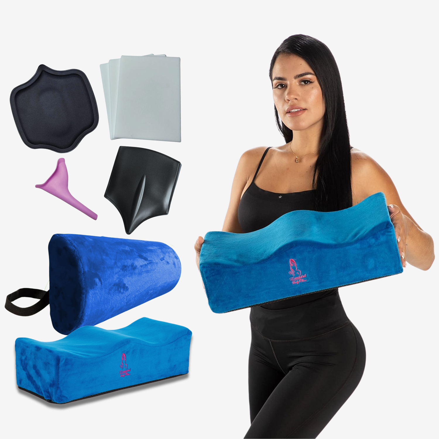 BLUE BBL PILLOW BACK SUPPORT LIPOSUCTION BOARD BBL POST SURGERY SUPPLIES - Bombshell Booty Pillow