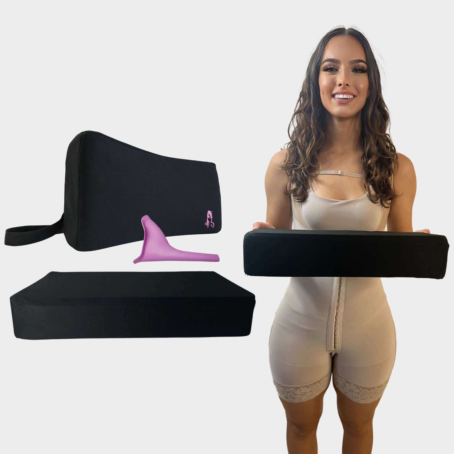 Brazilian Butt Lift V2 BBL Recovery Pillow & Backrest Combo - Bombshell Booty Pillow