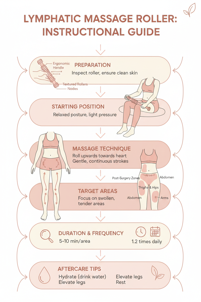 A Step-by-Step Guide to Using Bombshell Booty Pillows Lymphatic Massage Rollers