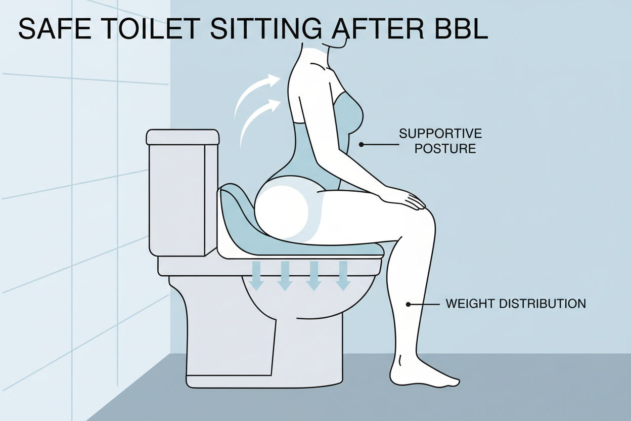 how to sit on a toilet after a bbl? toilet sitting after a bbl with a bbl toilet riser