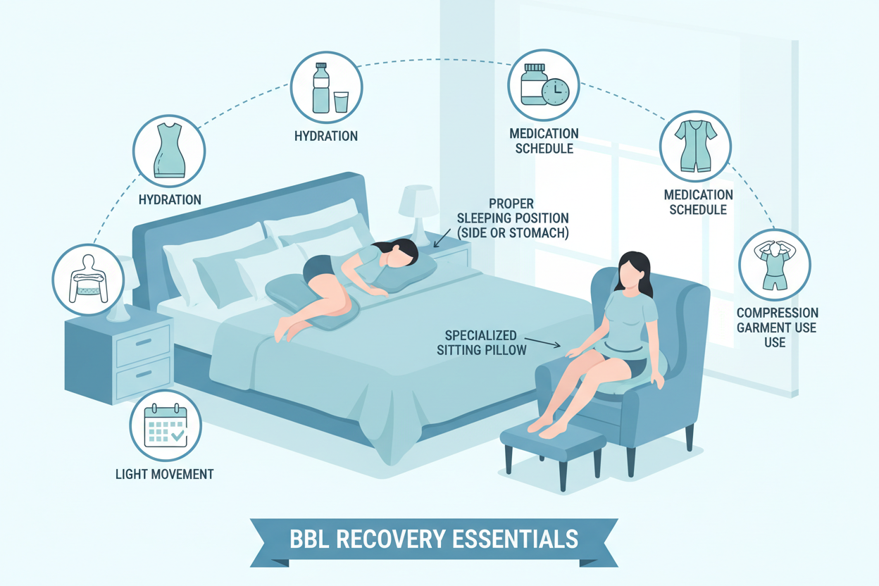 Complete BBL Recovery Guide: How to Sit, Sleep & Protect Your Results