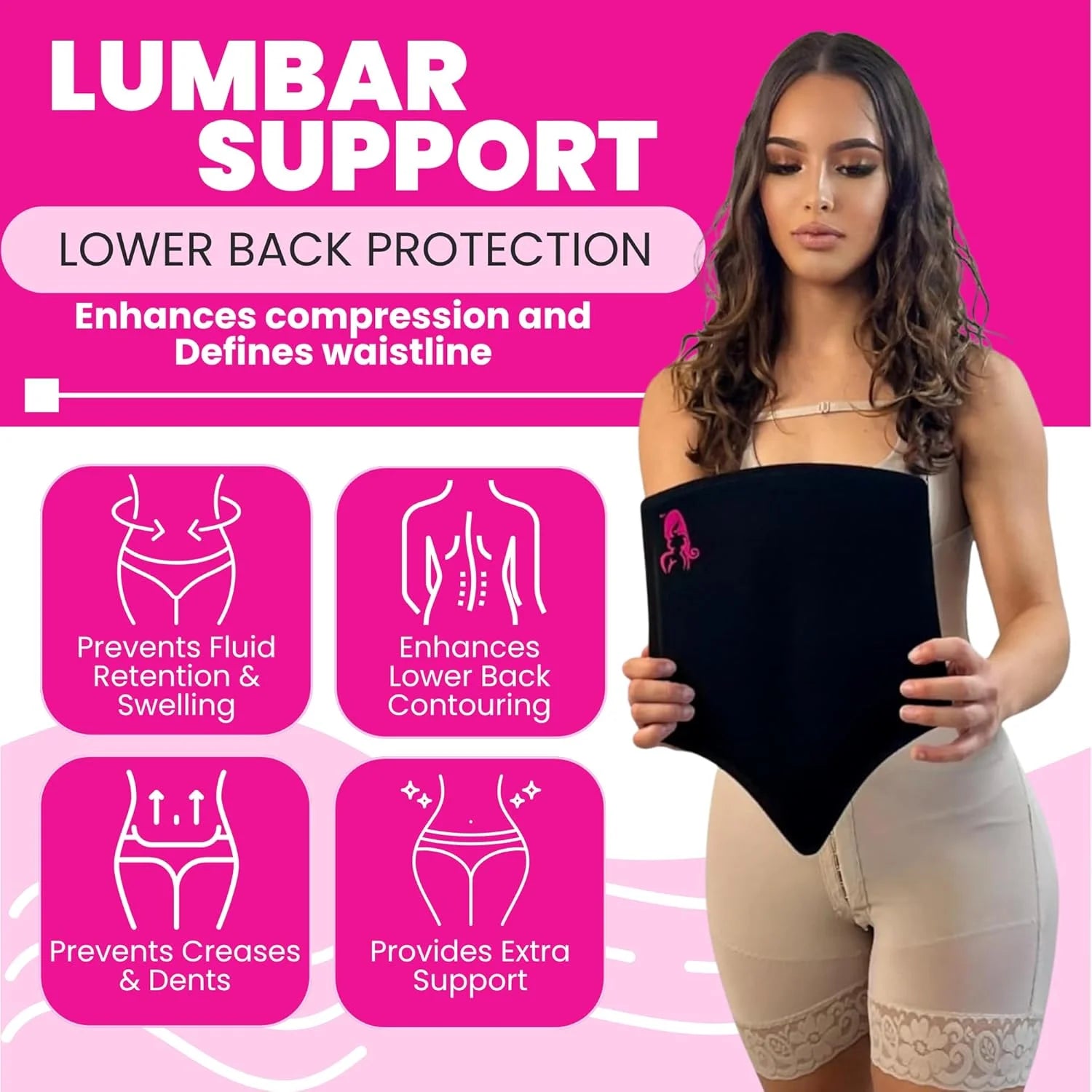 BBL Pillow + Compression Kit | 6-Piece Recovery Bundle with Boards & Lipo Foam 