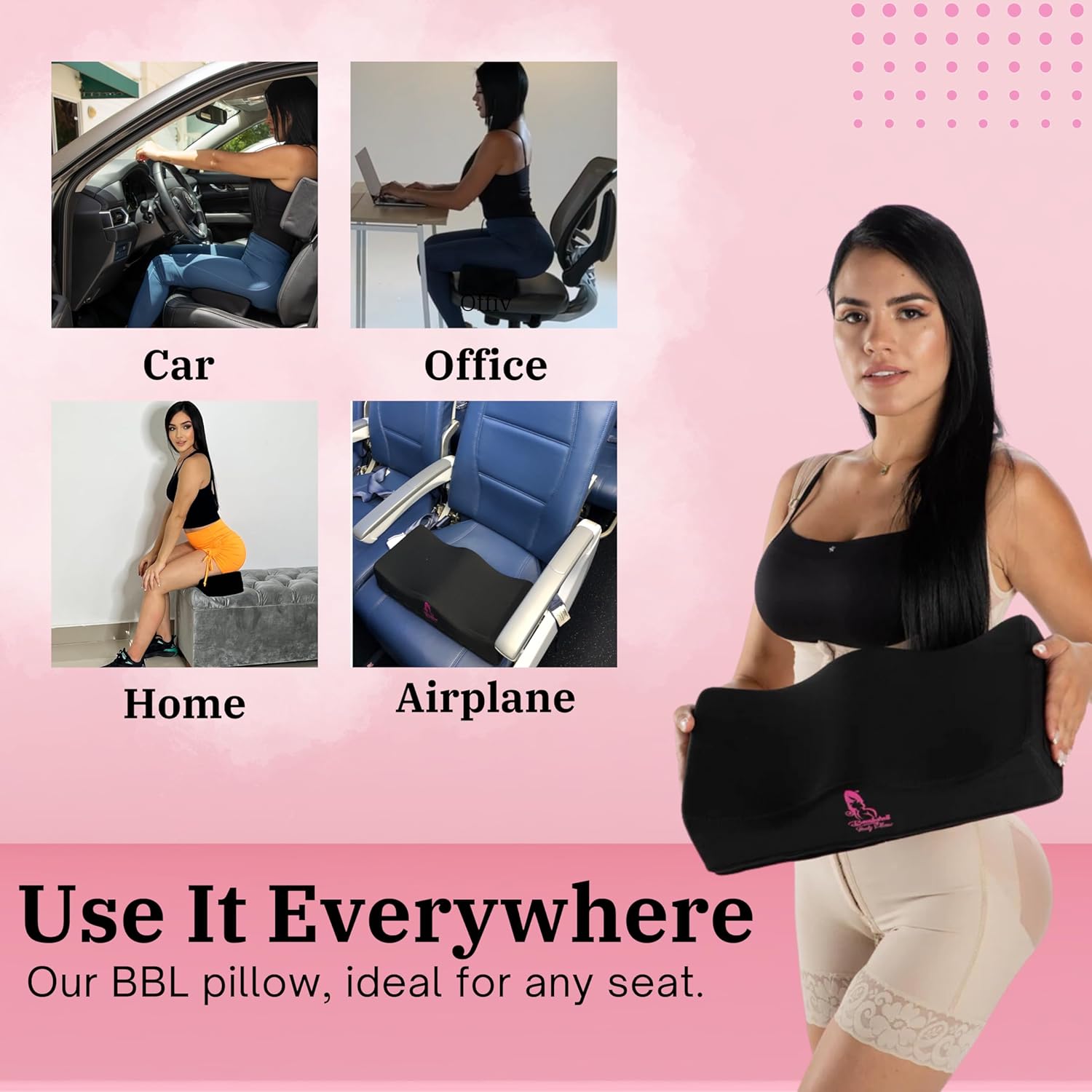 BBL Pillow + Compression Kit | 6-Piece Recovery Bundle with Boards & Lipo Foam 