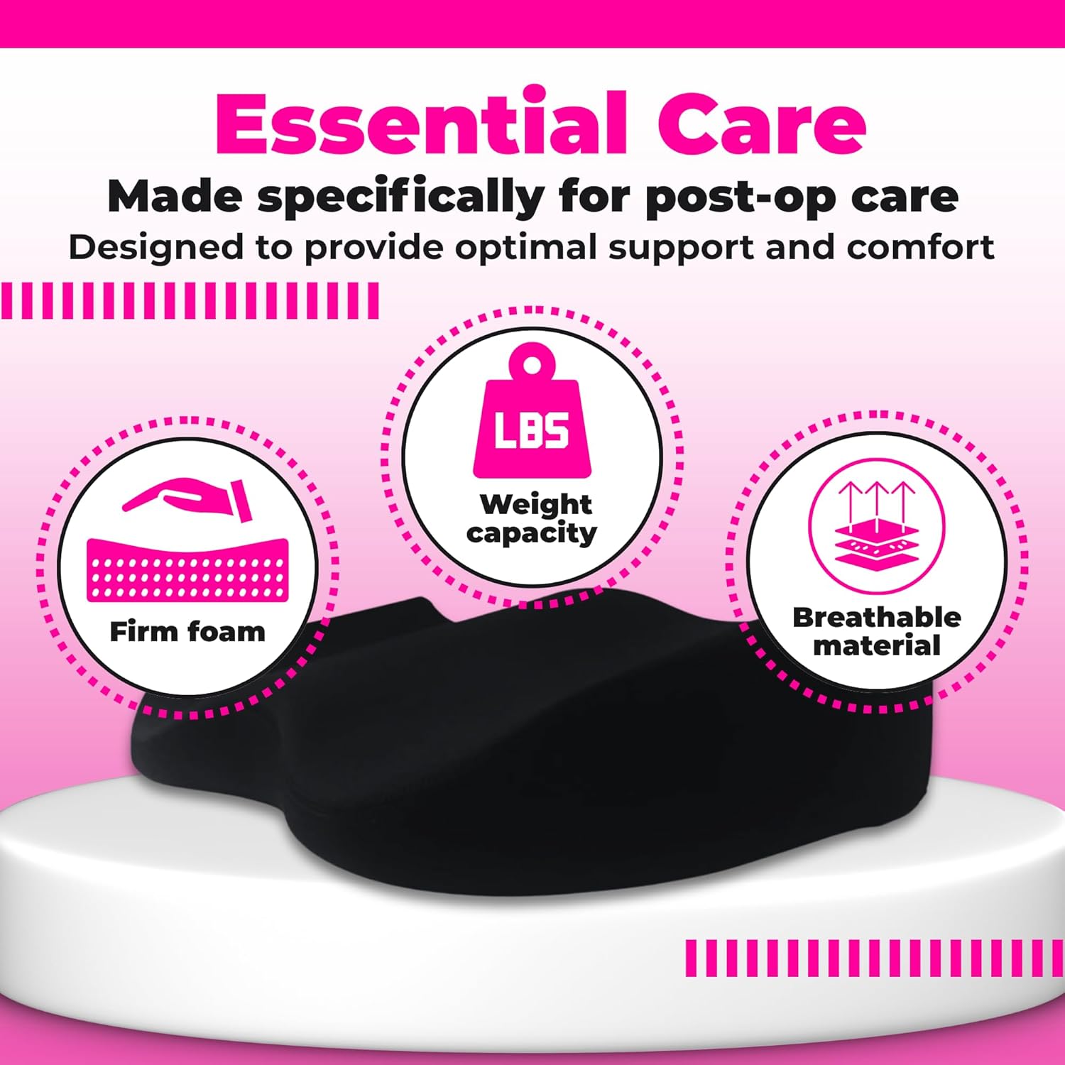 Patented BBL Car Pillow | Best Post-Surgery Driving Recovery Cushion - Bombshell Booty Pillow