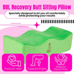 BBL Pillow After Surgery with Bolster Pillow for Legs, BBL Butt Pillow After Post Surgery Supplies and Detachable Back Support Pillow

