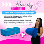 BBL Pillow After Surgery with lumbar support Back SupportPillow_BBL Post Surgery Supplies and Lumbar Pillow Blue
