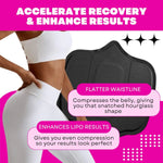 Ab Board for Liposuction Recovery – Black Foam Tabla Abdominal for Tummy Tuck and Lipo 360 Healing 