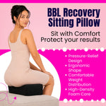 A11 BBL booty pillow seat cushion keeps pressure off buttocks during post-surgery recovery 