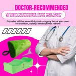 BBL Lumbar Back Support Pillow Green – Promotes Posture Spinal Alignment Reduces Strain Post-Surgery 
