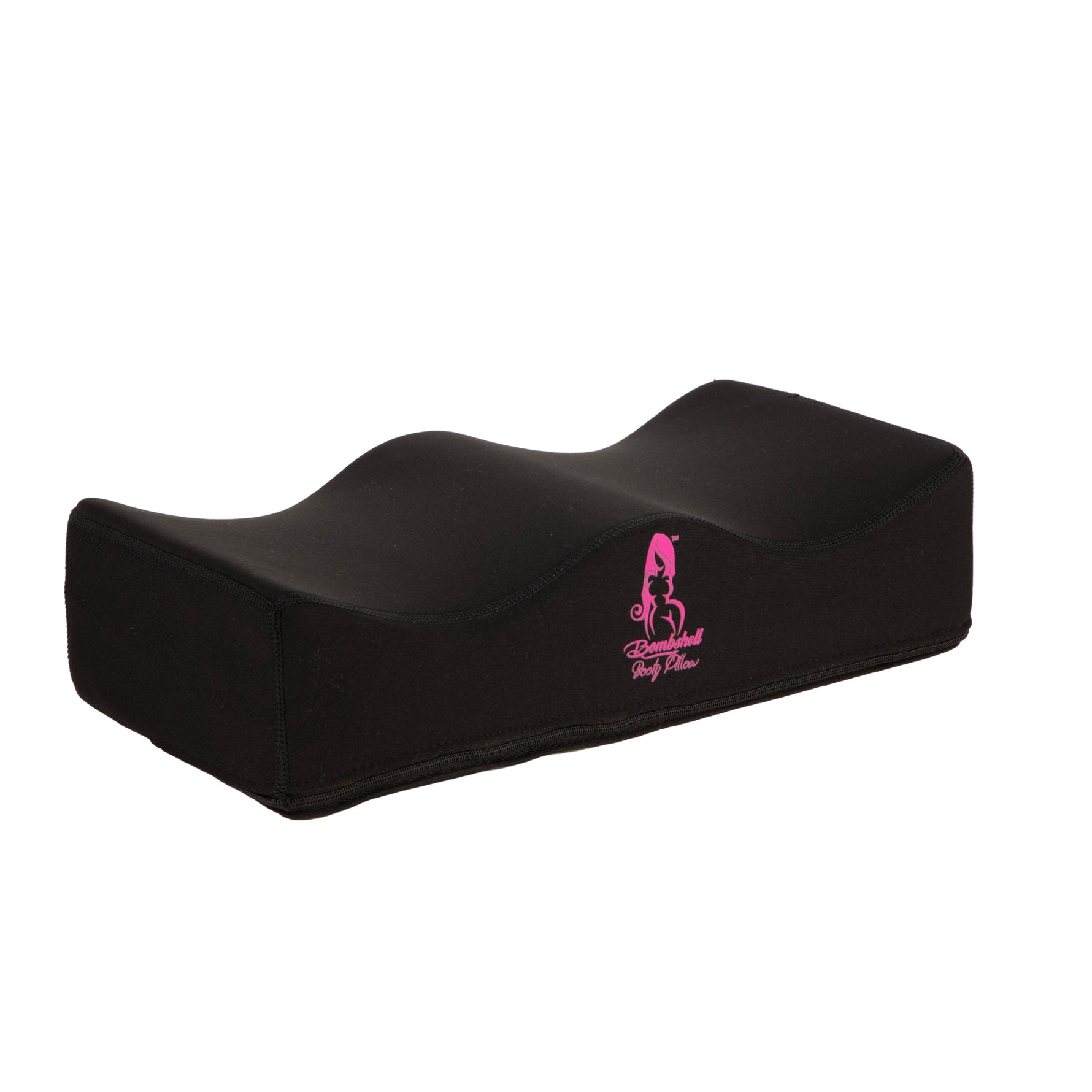 BBL Pillow for Sitting Black – Brazilian Butt Lift Post-Surgery Recovery Cushion with Travel Bag – Bombshell Booty Pillow 