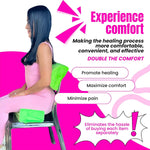 BBL Pillow Green Pressure Relief – Supports Thighs Relieves Discomfort Post-Surgery Brazilian Butt Lift Recovery 