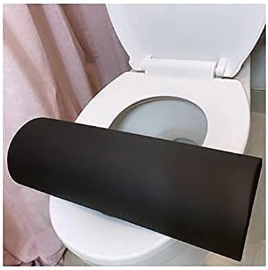 BBL Toilet Seat Riser Black Angled View – High-Density Foam D-Shaped Post-Surgery Toilet Cushion #Black 
