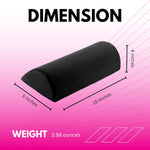 BBL Toilet Seat Riser In Use – Woman Using D-Shaped Post-Surgery Toilet Cushion for BBL Recovery Black 