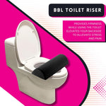 BBL Toilet Seat Riser Post-Surgery Comfort – Recover in Comfort Pain-Free Seating Black 