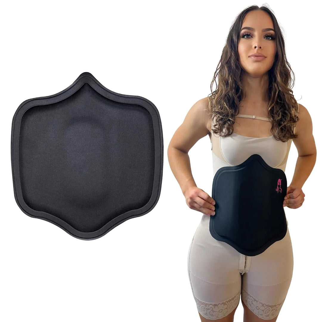 Black Abdominal Board Post Surgery – Lipo Foam Compression Board for Tummy Tuck Recovery – Bombshell Booty Pillow #Black