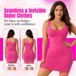 Key benefits of high-waist shapewear shorts including butt lifting, tummy compression, and seamless fit under clothes
