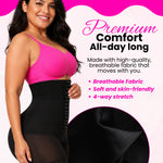 High waist shapewear shorts with tummy control, waist training, and thigh slimming — sculpts curves and boosts confidence