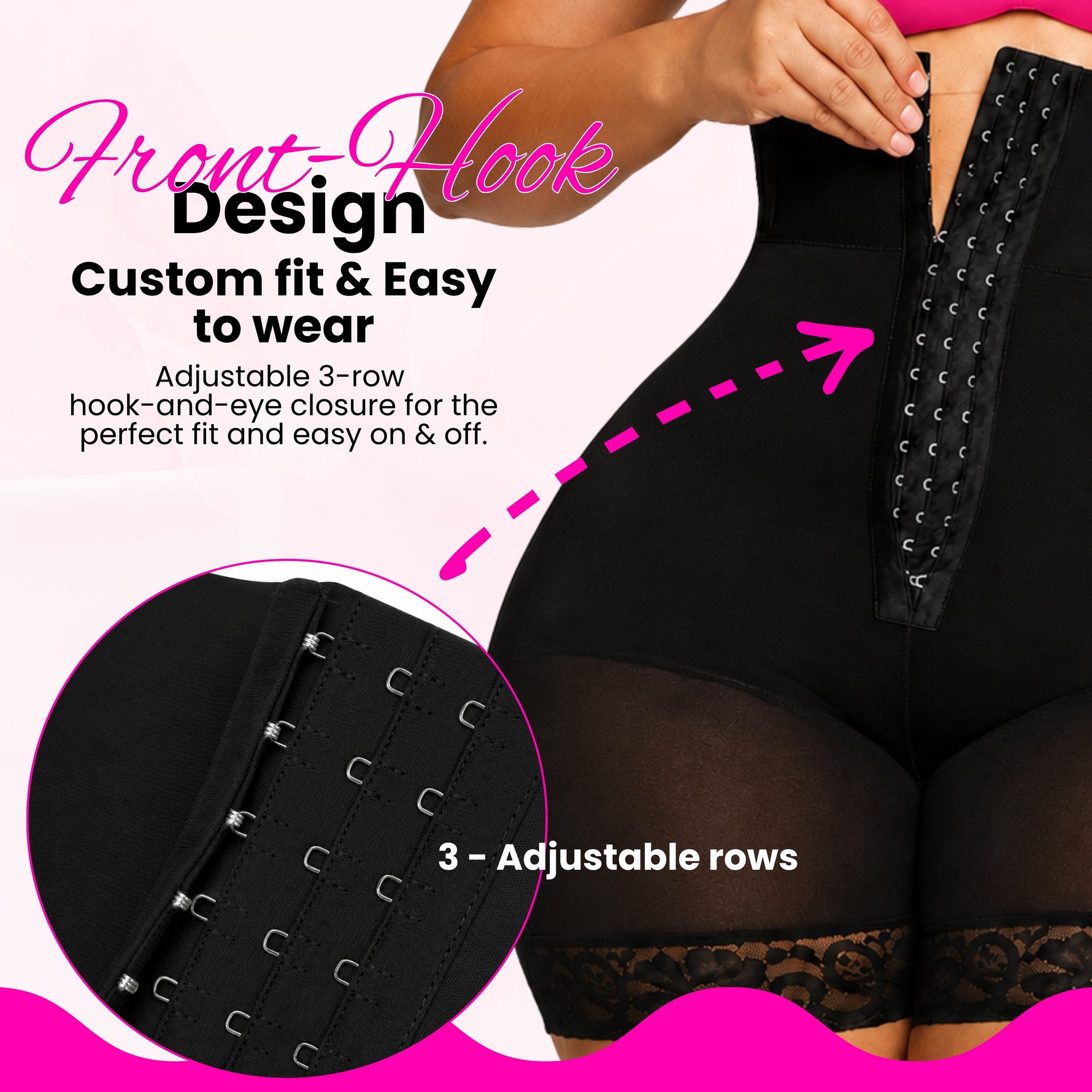 High waist shapewear shorts with built-in waist trainer and tummy control panel for women