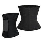 Sauna waist trainer sweat belt showing hourglass silhouette – side view