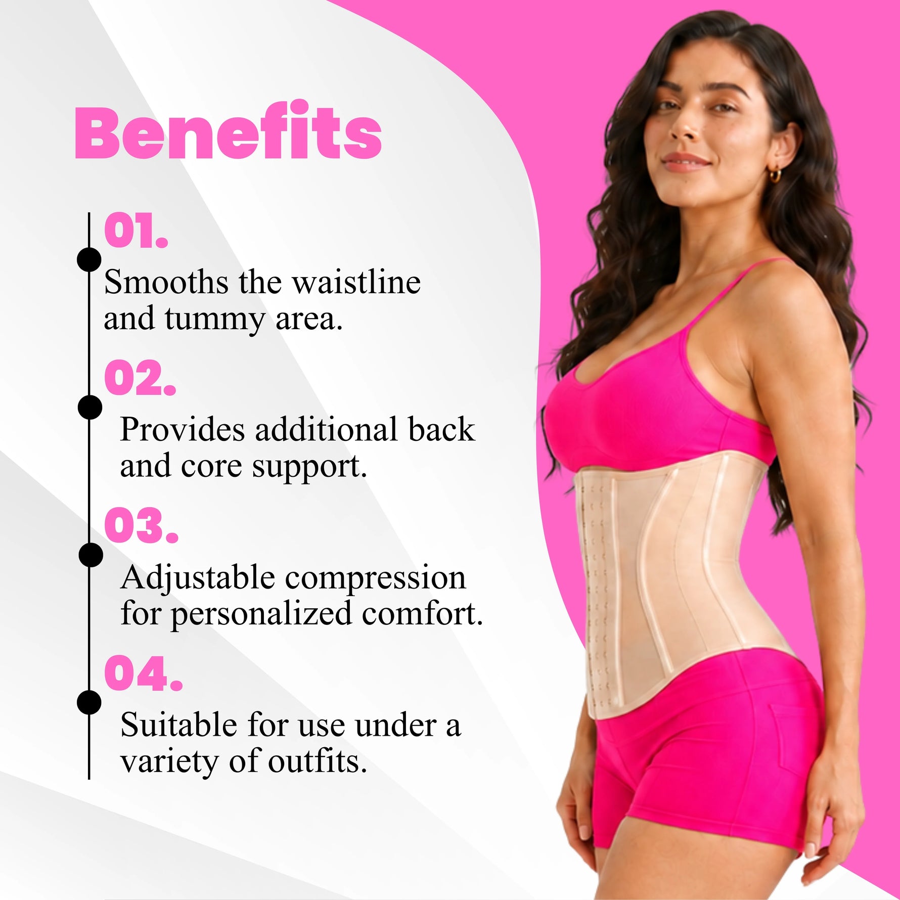 Women's waist trainer corset faja for postpartum recovery – belly band body shaper results