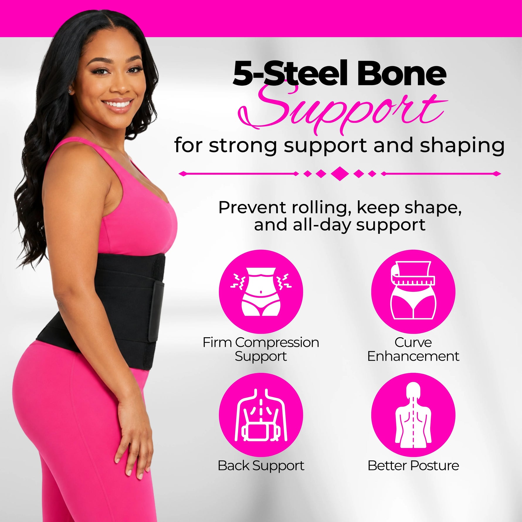 Women's waist trainer for workout, jogging, yoga, daily wear, and postpartum recovery