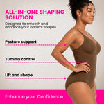 Women's seamless bodysuit shapewear fabric close-up — breathable, stretchy, and smooth feel