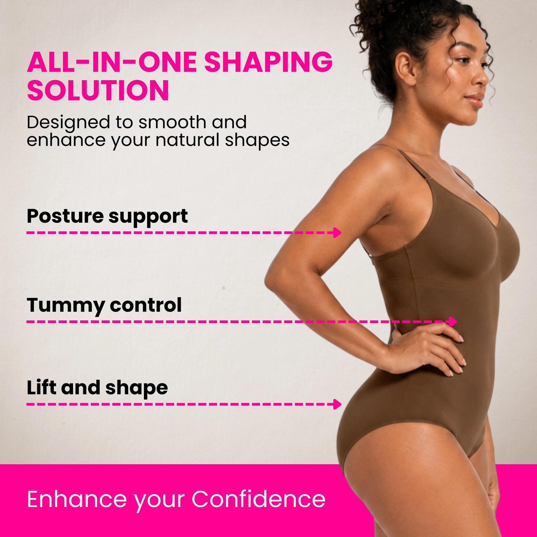 Women's seamless bodysuit shapewear fabric close-up — breathable, stretchy, and smooth feel