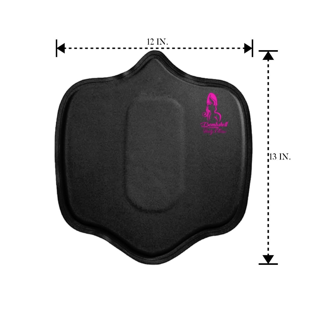 Abdominal Board Dimensions 12x13 Inches – Black Lipo Foam Compression Board by Bombshell Booty Pillow 